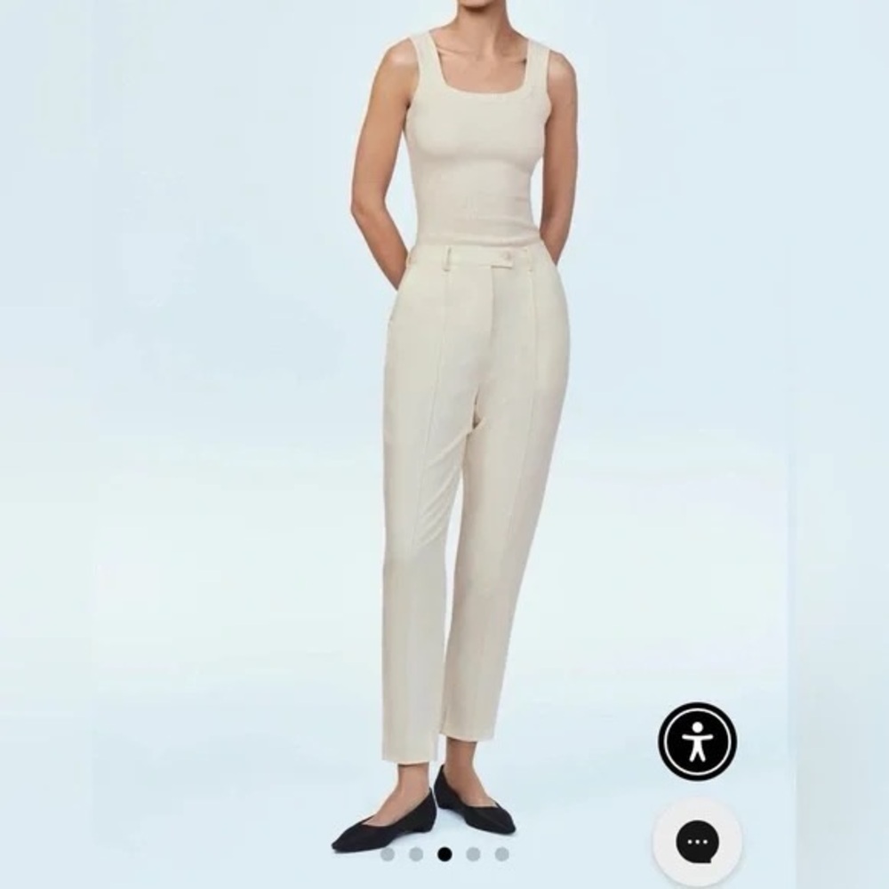 NWT Mayson the Label Cream Straight Leg Trousers – Size 4